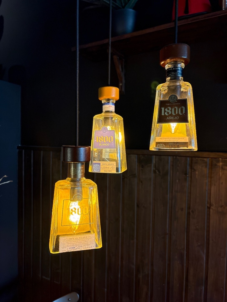 1536043-2 Hanging lamps made of bottles 6 pcs