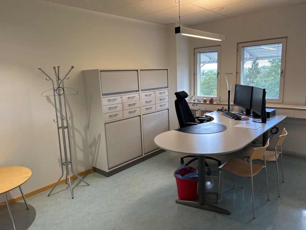 1544898-1 Office space - Desk, office chair, screens, etc.