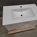 1578993-4 Commode with washbasin - Hafa, 80 cm, high-gloss white