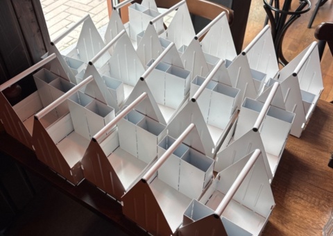Cutlery boxes 15 pcs in metal