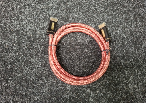 15 pcs HDMI cables Textile 1.5 m Red