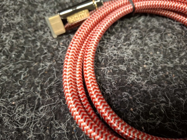1579015-4 15 pcs HDMI cables Textile 1.5 m Red