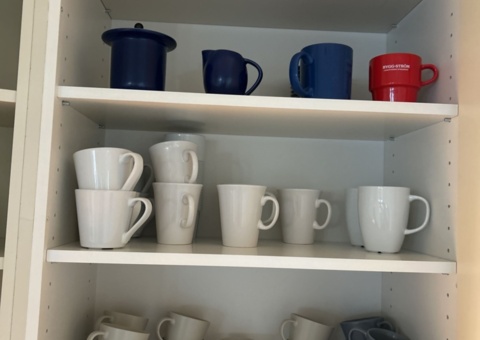 Household items - Kettle, glasses, cutlery, etc.