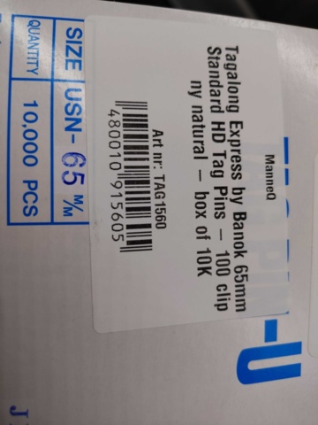 1578835-5 Märkpistoler och etikettfästen - Tagalong/Banok, 65 mm, nylon