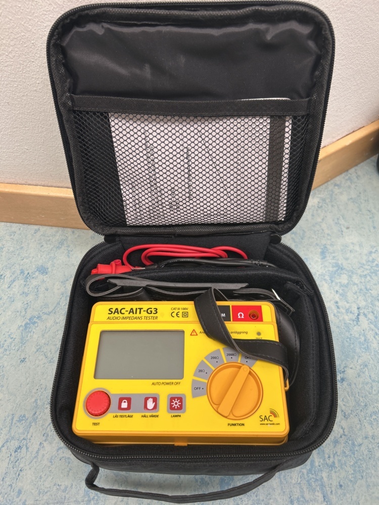 1544928-1 Audioimpedanstestare - SAC SAC-AIT-G3
