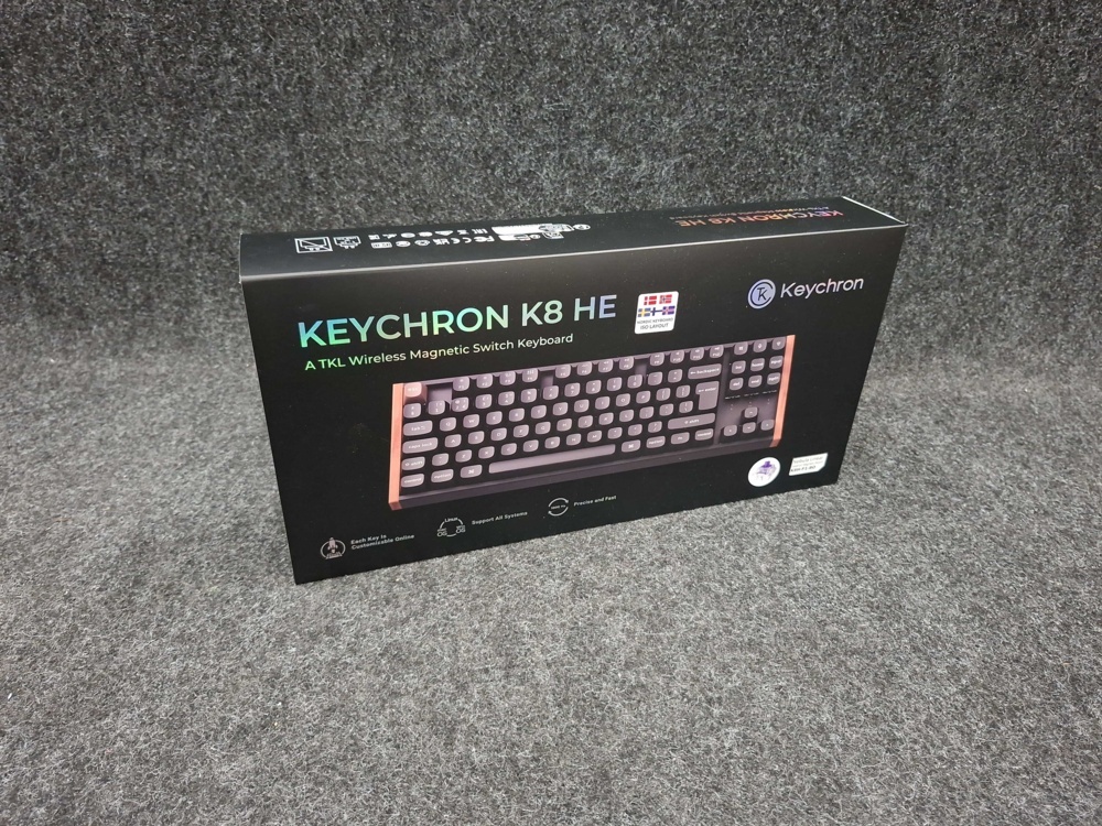 1579154-2 Trådlöst gamingtangentbord Keychron K8 HE SE (trä/svart)