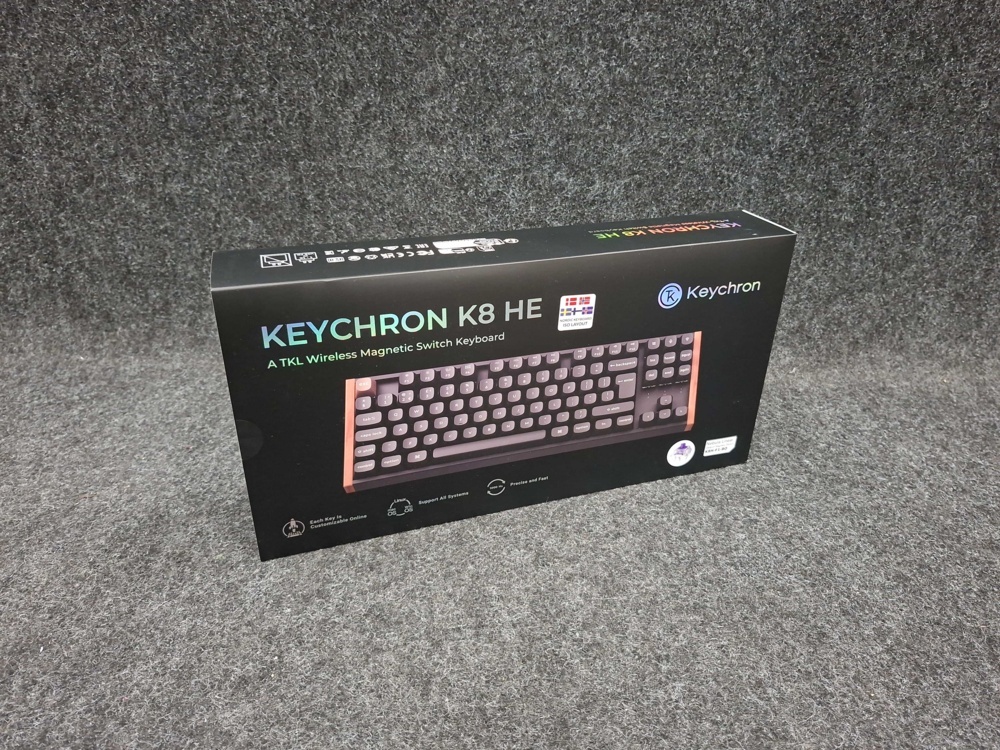 1579155-2 Trådlöst gamingtangentbord Keychron K8 HE SE (trä/svart)