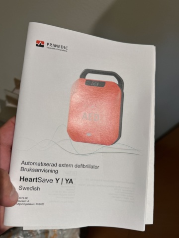 1544930-6 Hjärtstartare - Primedic HeartSave Y / YA