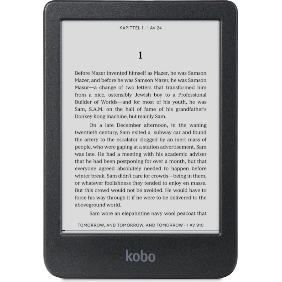 1579150-1 E-Läsare Kobo Clara BW 6" 16GB (svart)