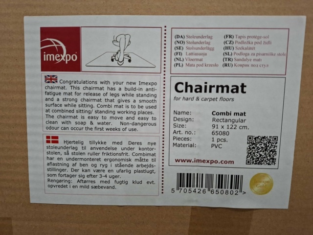1579126-3 5 st Golvskydd/Kombimatta imexop 910x1220 mm