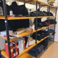 1544935-2 Sheet metal shelves 3 sections