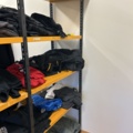 1544935-4 Sheet metal shelves 3 sections