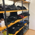 1544935-5 Sheet metal shelves 3 sections