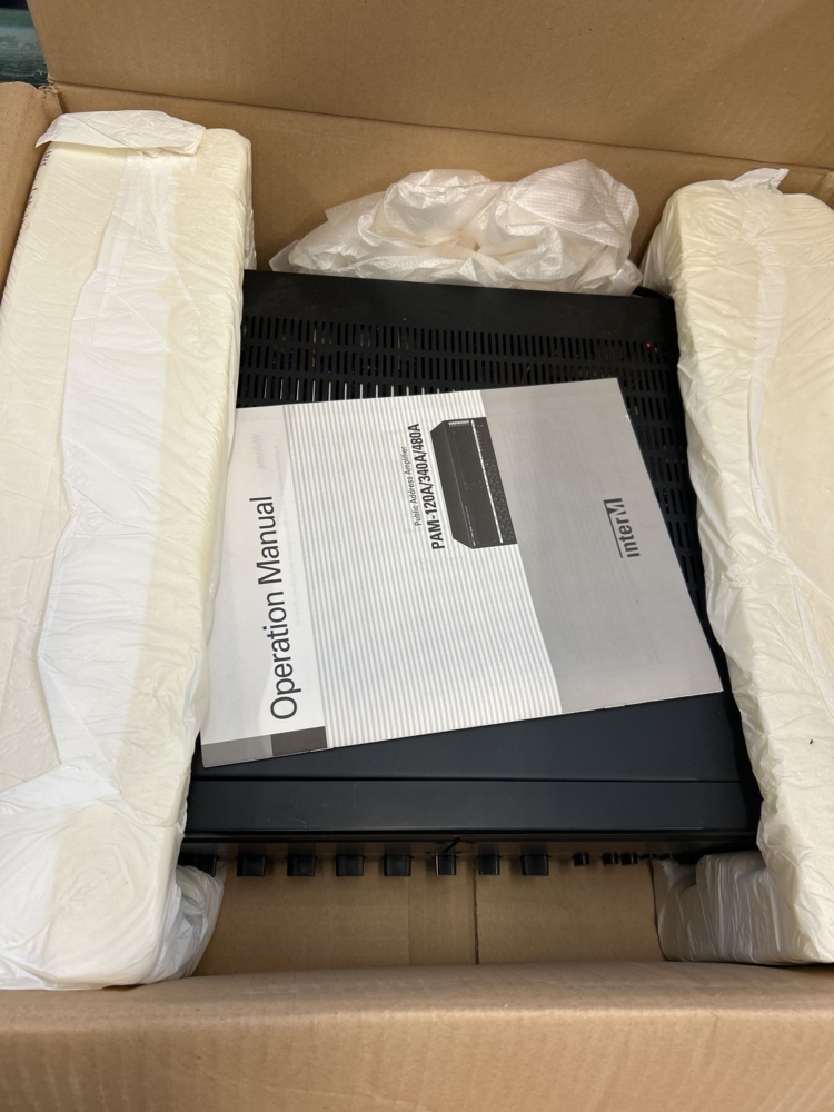 1544937-1 Public address amplifier - InterM PAM-480A