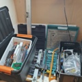 1564864-1 Large lot of tools, power tools and parcel trolleys