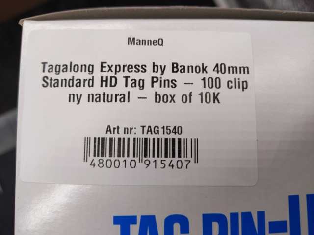 1578842-5 Märkpistoler och etikettfästen - Tagalong/Banok, 40 mm, nylon