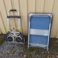 1564864-12 Large lot of tools, power tools and parcel trolleys