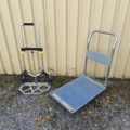 1564864-13 Large lot of tools, power tools and parcel trolleys