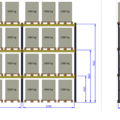 1579559-12 Pallet rack new from MGL / MAGO 120 pallet spaces