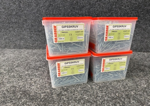 4000 pcs Drywall Screw 4.0x51 mm Grabber