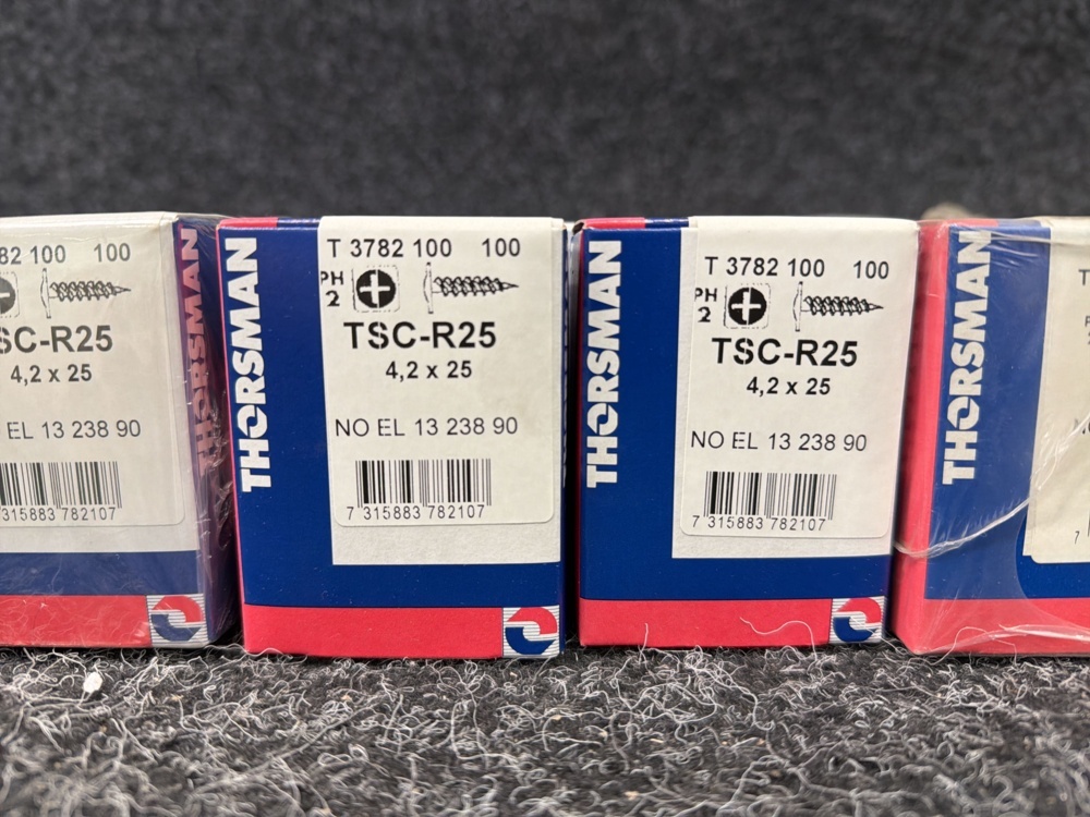 1579571-3 Ca 3600 st Montageskruv Thorsman 4,2x25 mm