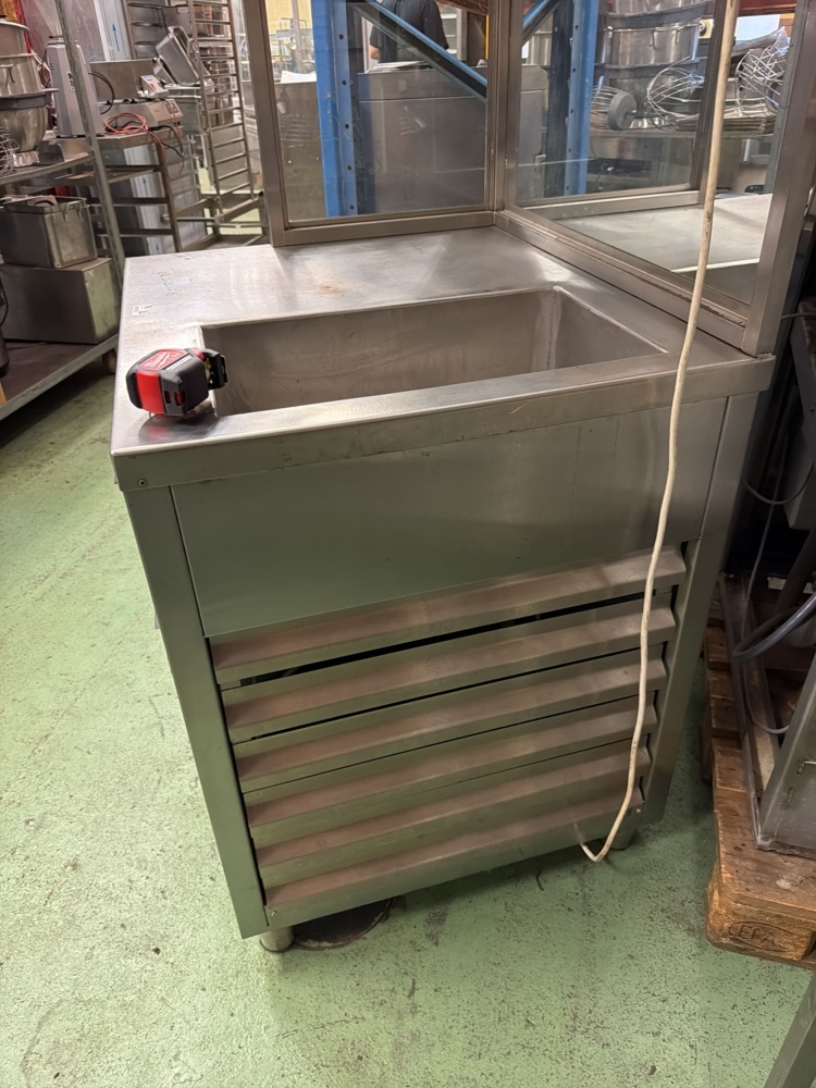 1567010-2 Serving counter with heating and cooling