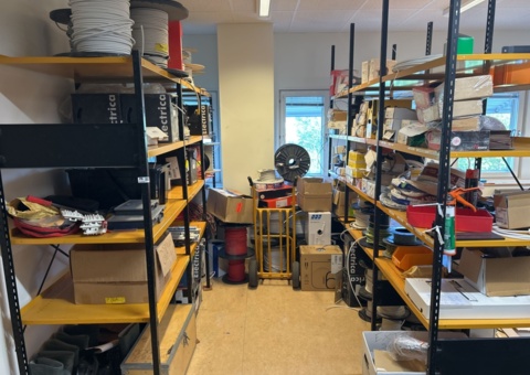 Two shelves with contents