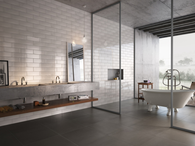 1563342-2 Gray tiles in size 15x15 cm for floors and walls
