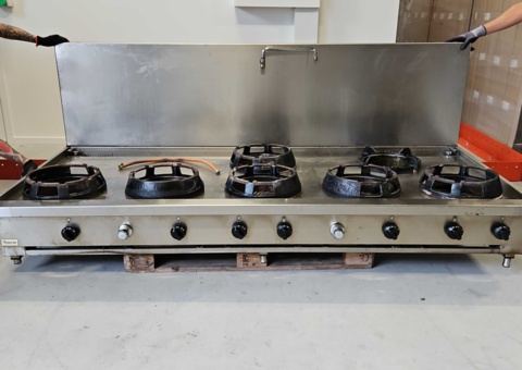 Gasolwok med 7 brännare och stänkplåt - Casta CC/07B