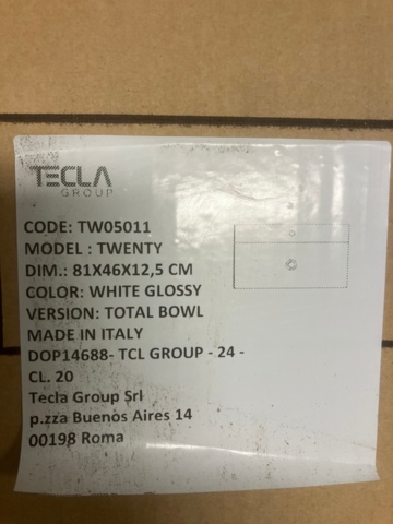 1524791-2 Tvättställ - Tecla Twenty TW05011
