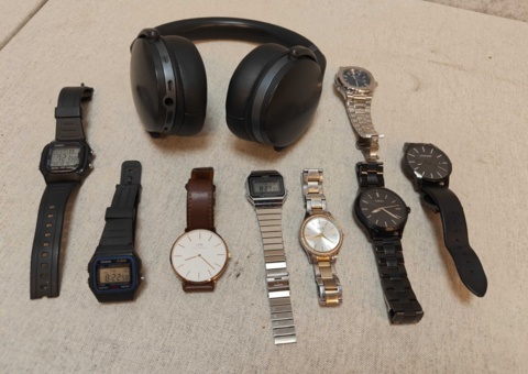 Watches and headphones