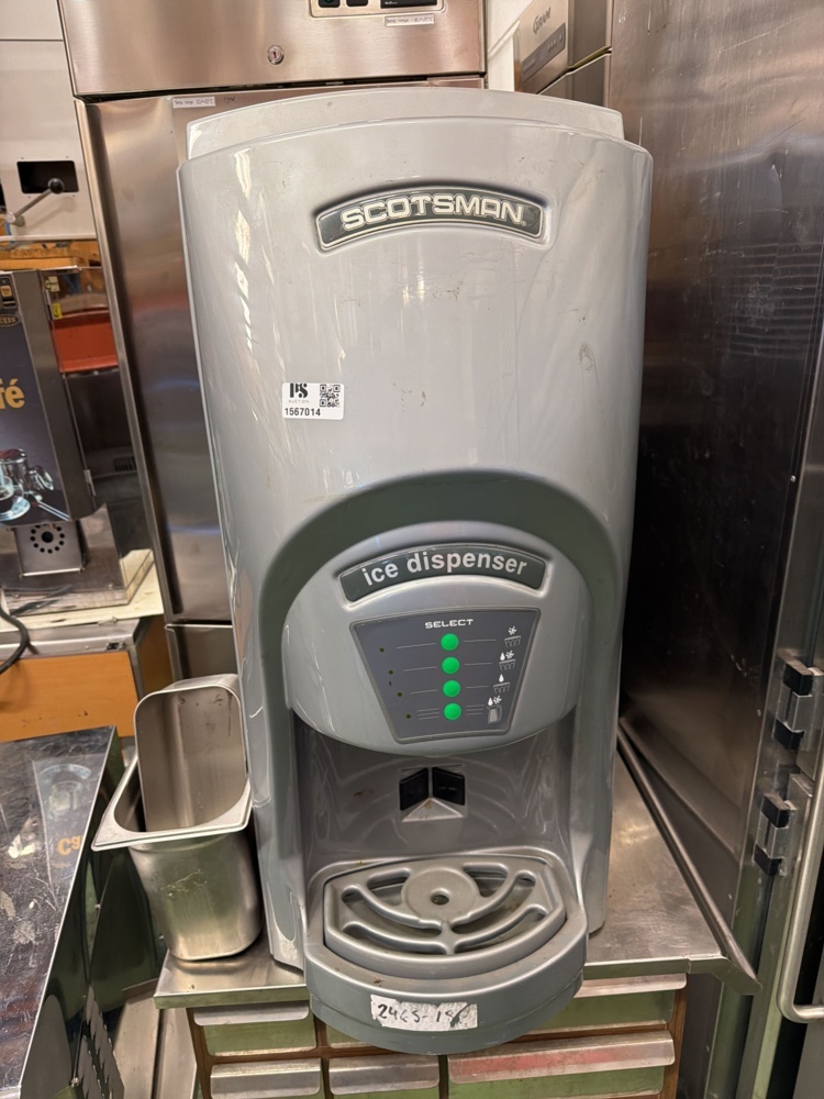 1567014-1 Isdispenser med rostfri bänk på hjul