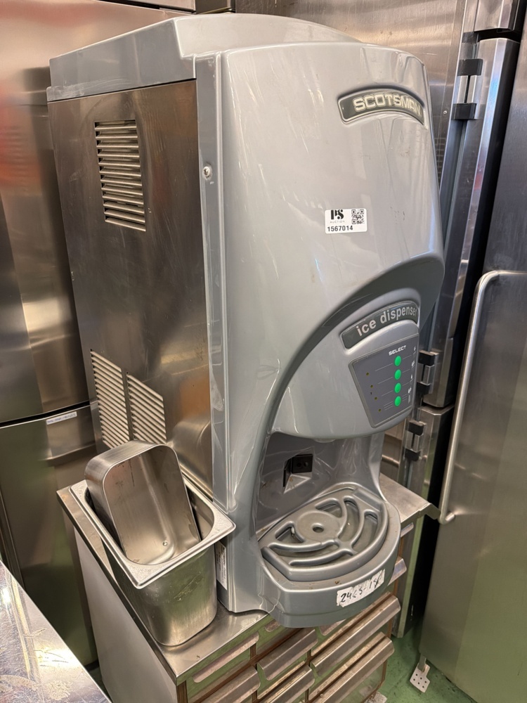 1567014-2 Isdispenser med rostfri bänk på hjul