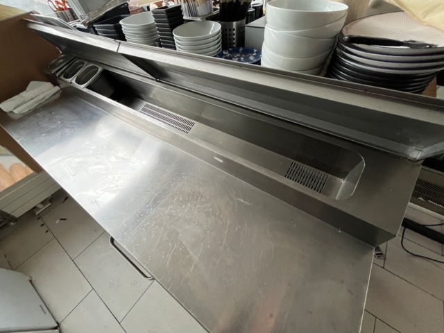 1580068-3 Refrigerated counter Coolpart with cooling trough 12 drawers