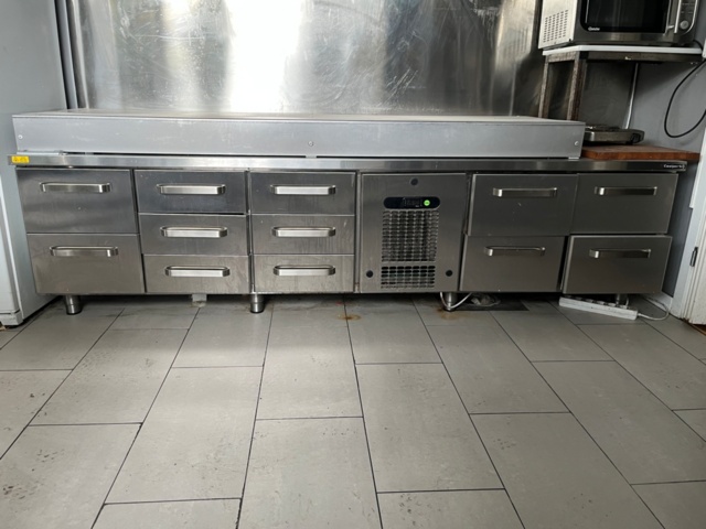 1580069-1 Grill cooling bench Coolpart 12 drawers and stainless steel riser