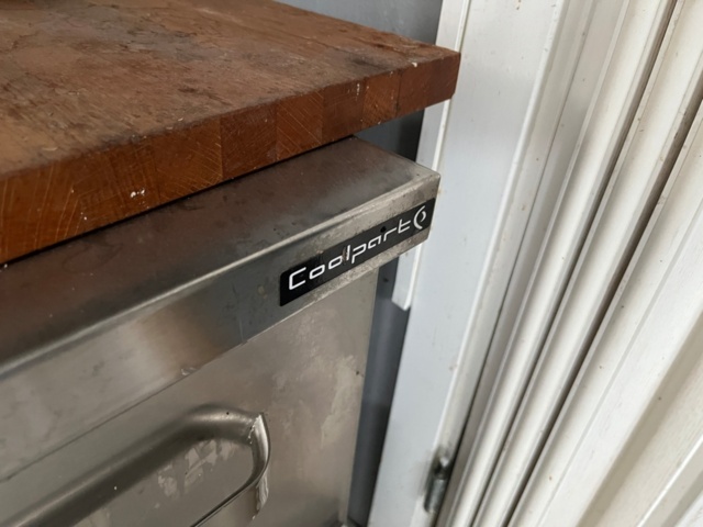 1580069-4 Grill cooling bench Coolpart 12 drawers and stainless steel riser