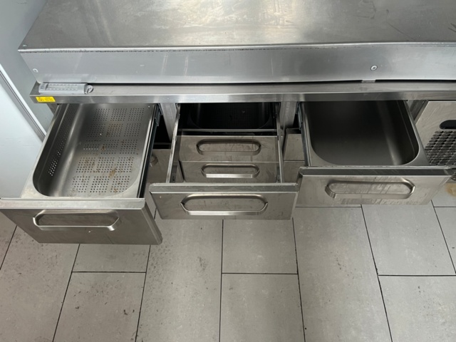 1580069-6 Grill cooling bench Coolpart 12 drawers and stainless steel riser