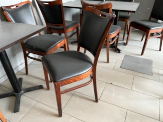 1580073-3 Restaurant interior furniture 5 tables 15 chairs