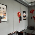 1580073-4 Restaurant interior furniture 5 tables 15 chairs