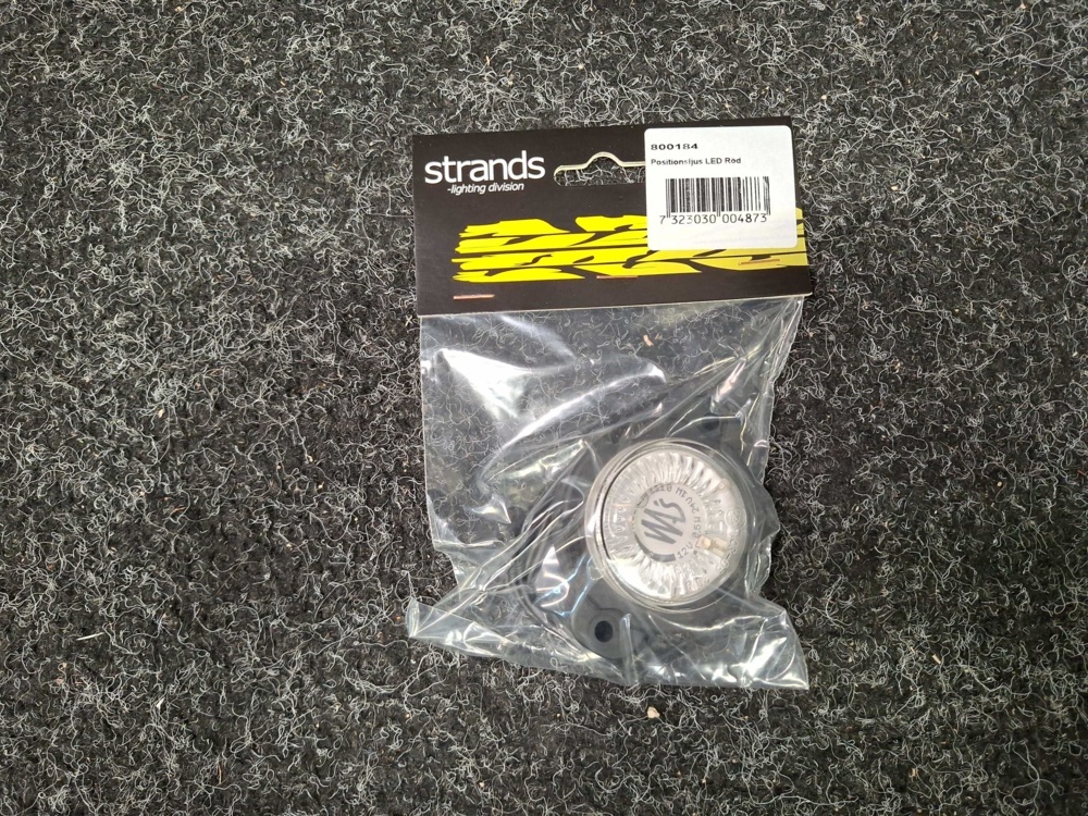 1580087-2 10 pcs Position lights LED, Strands 12-24V Red