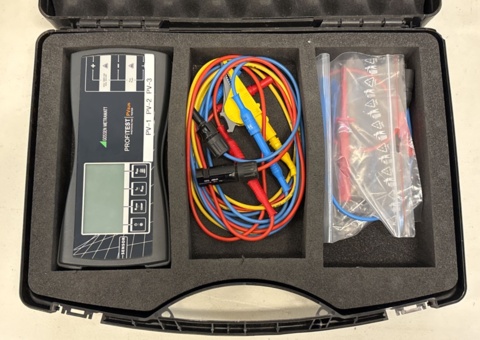 Installation tester with accessories - Gossen Metrawatt Profitest PV Sun