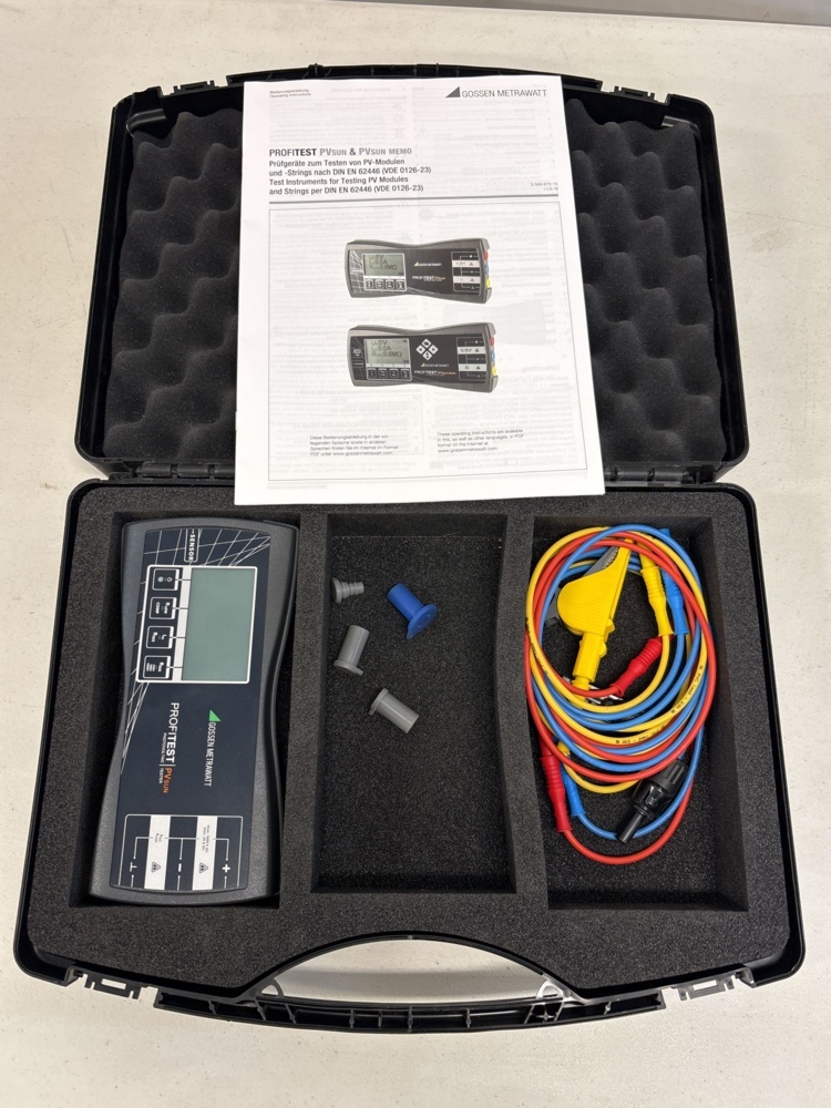 1511388-1 Installation tester with accessories - Gossen Metrawatt Profitest PV Sun