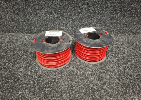 2 st kabelrullar RKUB 6mm röd 50m
