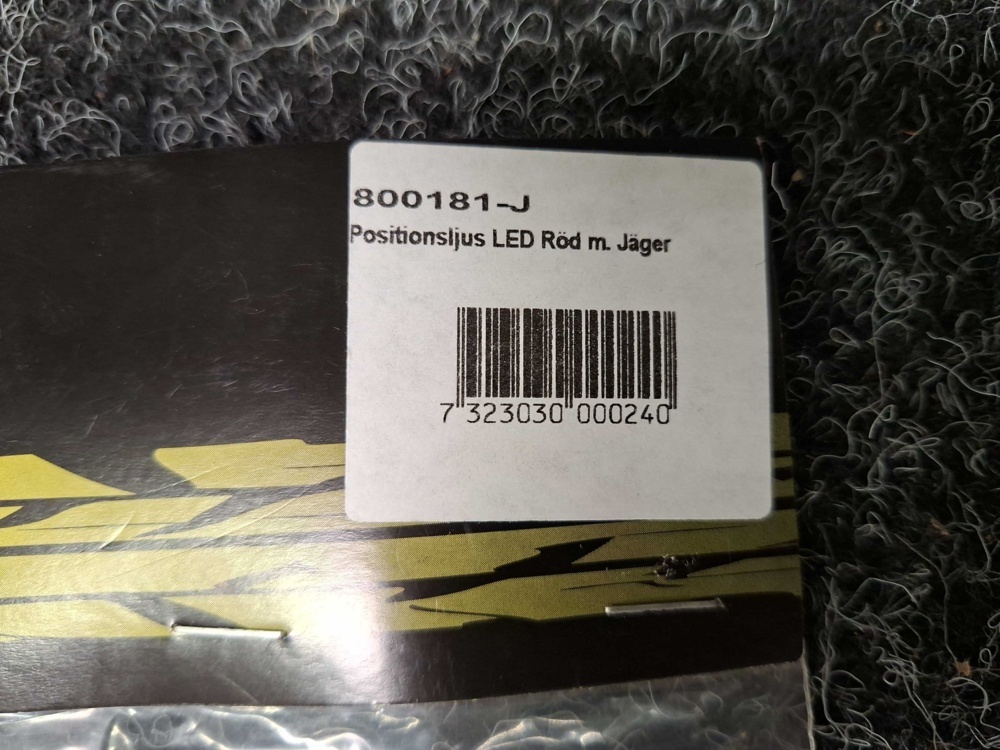 1580130-2 7 pcs Position lights LED red, Strands