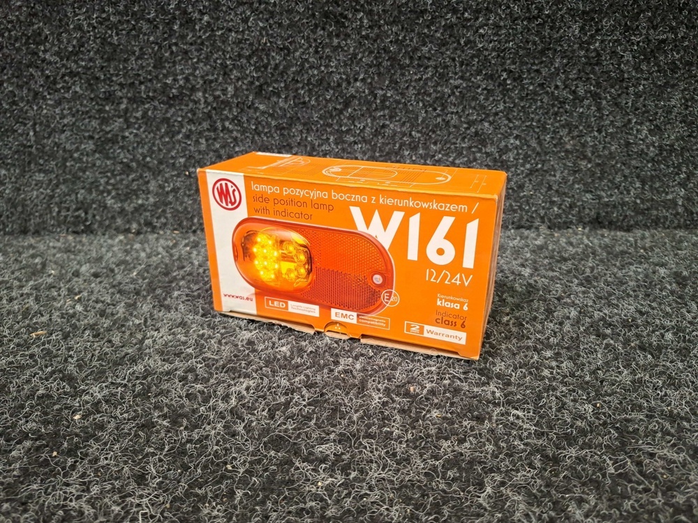 1580161-2 6 st Positionsljus orange 12-24V, Strands