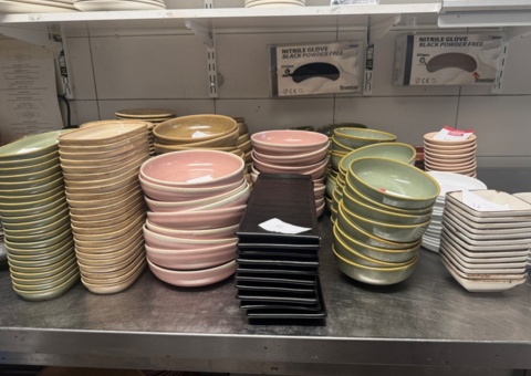 Collection of plates, bowls and serving dishes