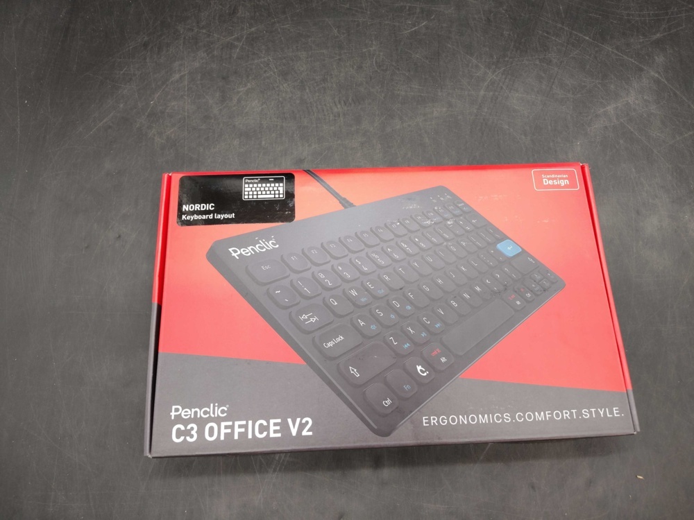 1580257-1 Keyboard, 20 pcs - Penclic, C3 Office V2, Nordic layout, black