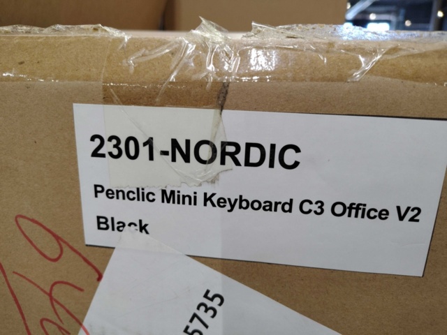 1580266-4 Tangentbord, 10 st - Penclic, C3 Office V2, nordisk layout, svart