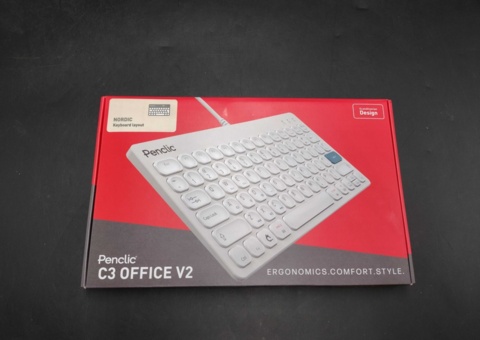 Keyboard, 10 pcs - Penclic, C3 Office V2, Nordic layout, grey