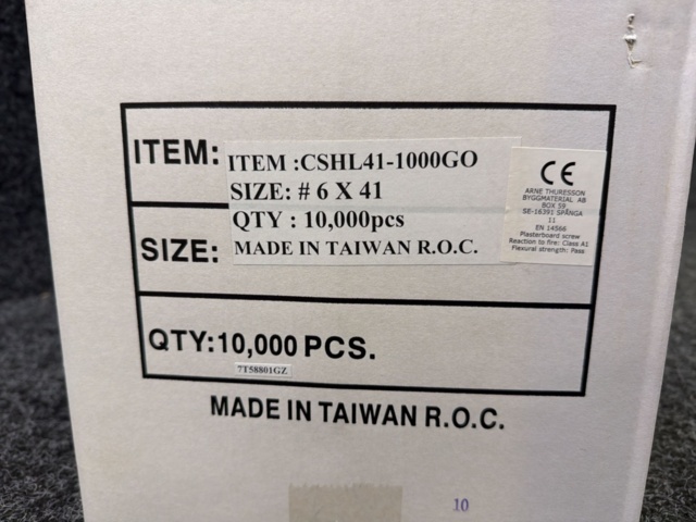 1579246-2 10,000 pcs Banded Combination screw Plaster 41 mm